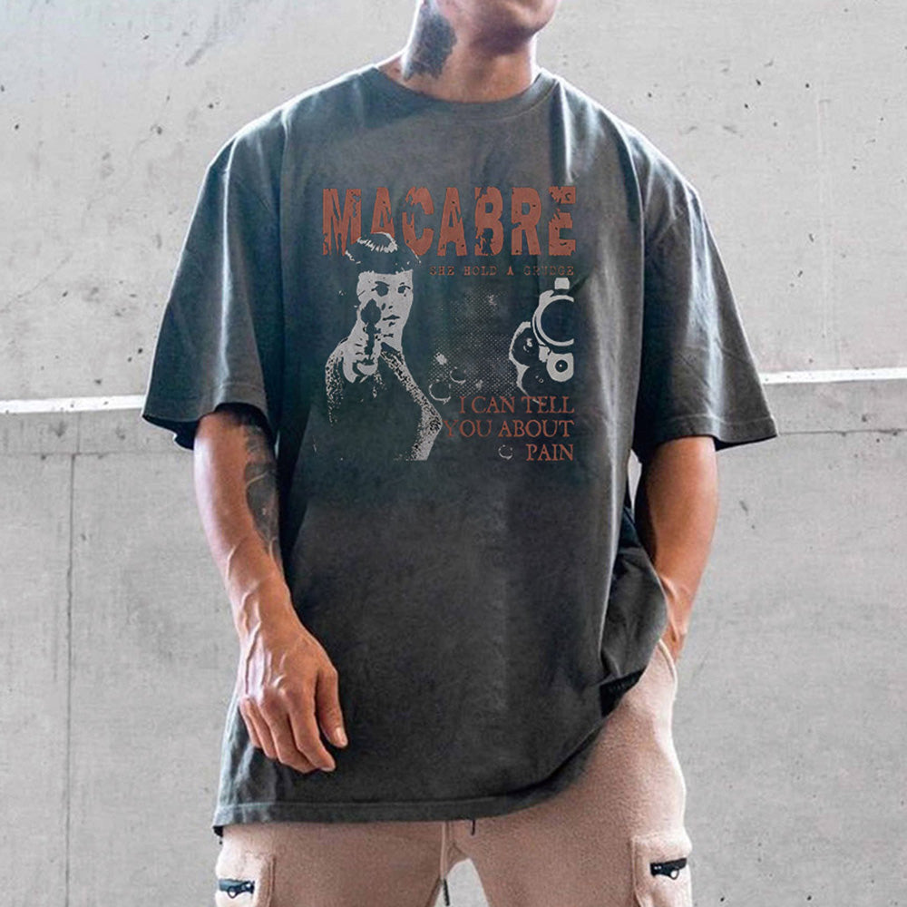 Graphic Print Casual Loose Men's Short Sleeve T-Shirt