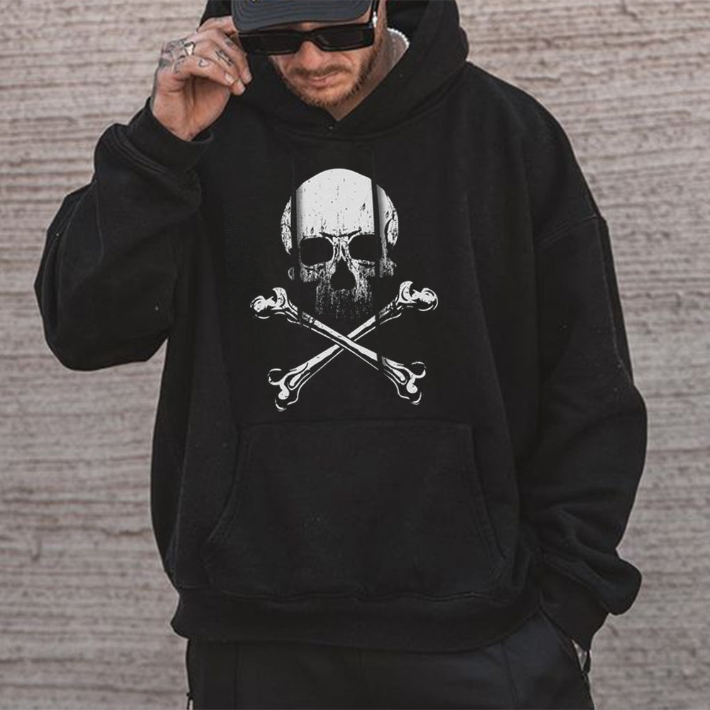 Skull Graphic Print Men's Hoodie Sweatshirt
