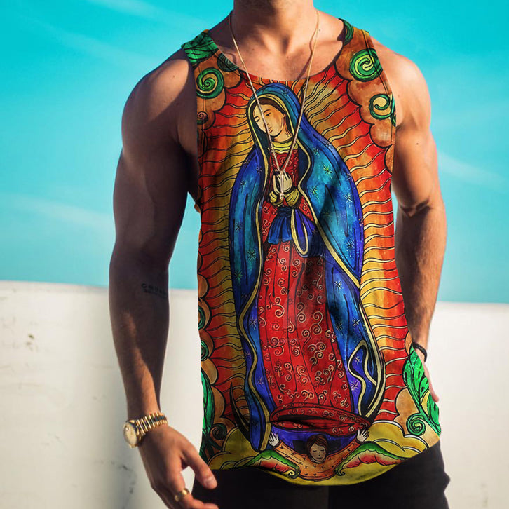 Easter Pattern Trend Street Casual Tank Top
