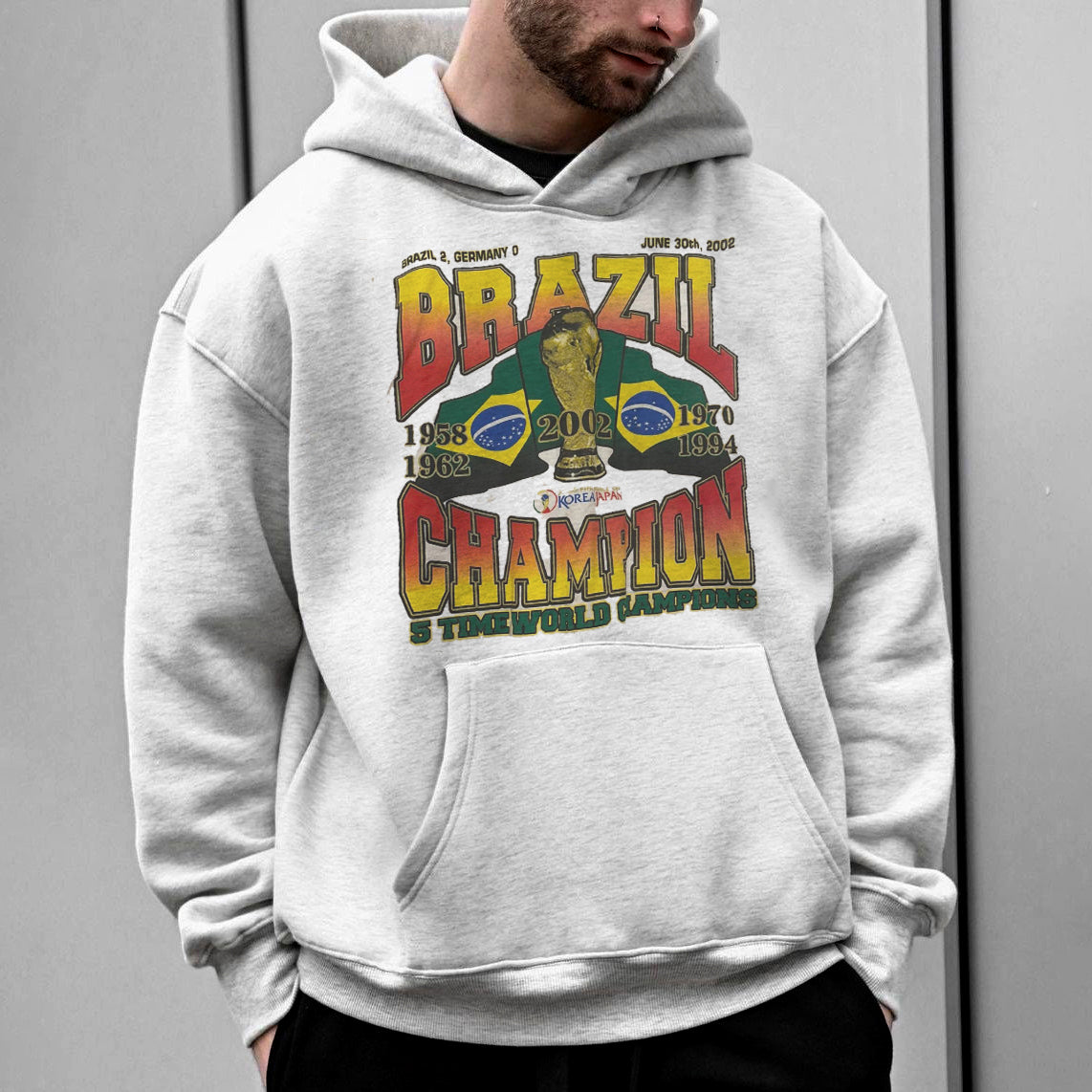 Brazil World Cup Champions Men's Fashion Hoodie 320g