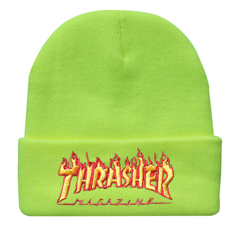 Thrasher Embroidered Beanie Hat