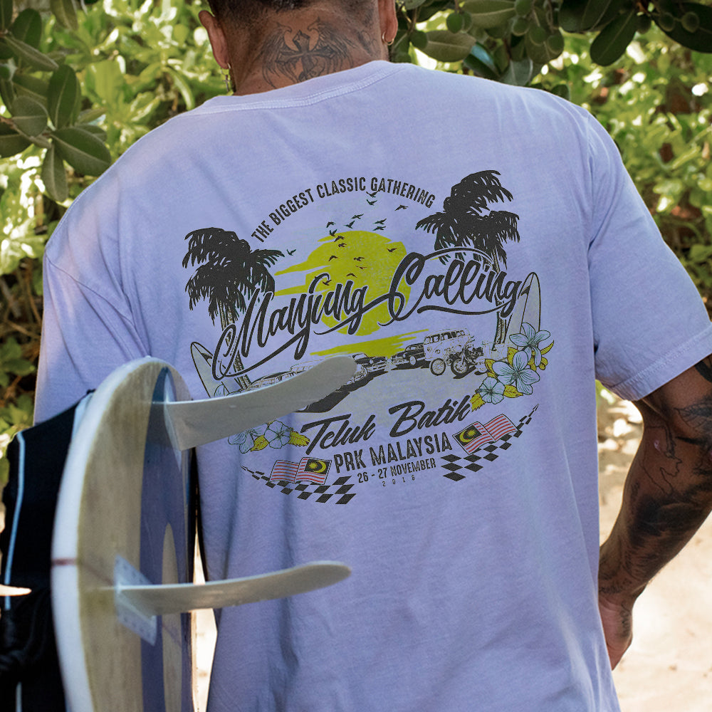 Beach Vacation Graphic Print Casual Loose Men's T-Shirt