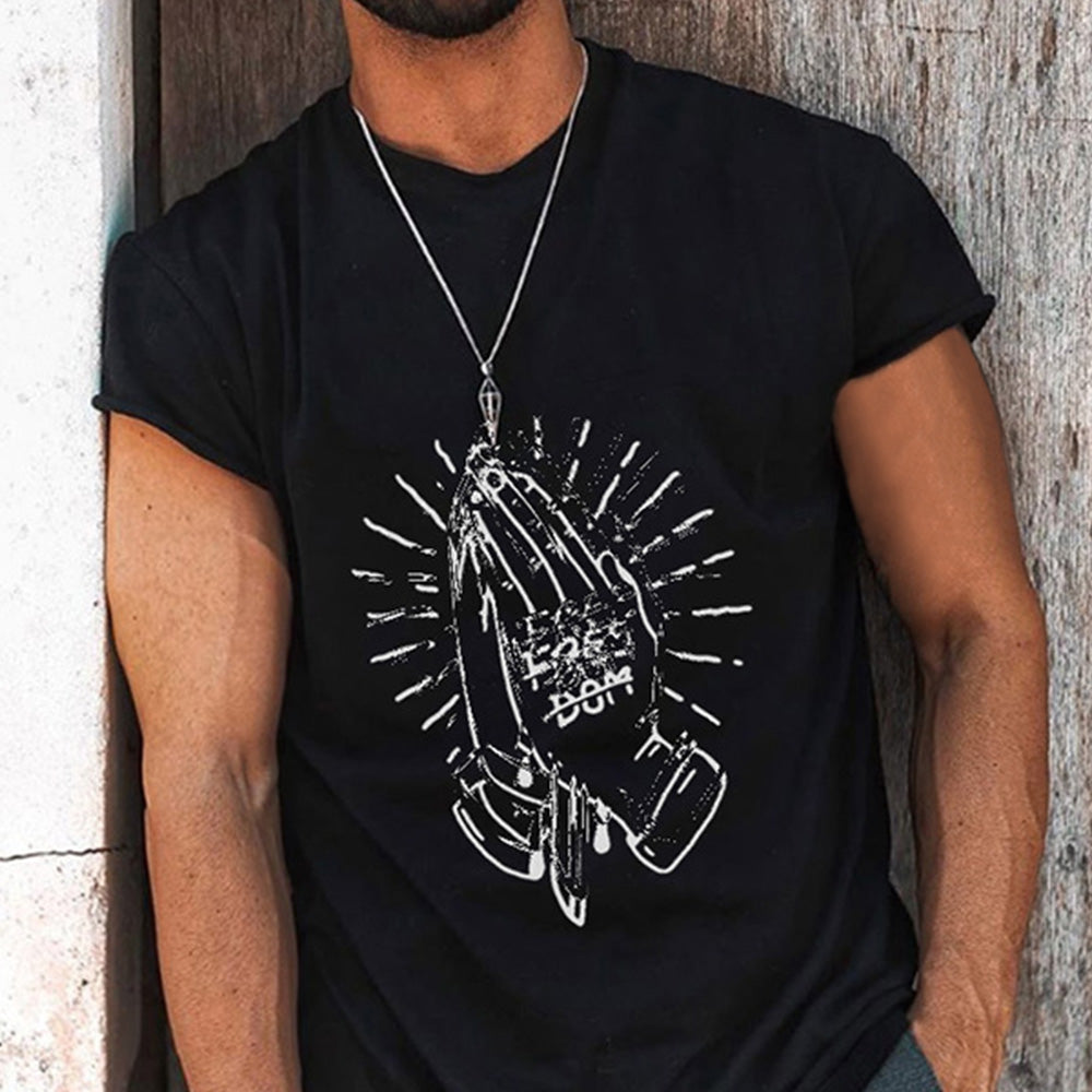 Fun Graphic Print Trend Personalized Casual T-Shirt
