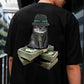 Cat Graphic Print Loose Short Sleeve Men's T-Shirt