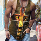Street Trend Easter Cross Animal Print Casual Tank Top