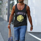 Alphabet Graphic Print Crew Neck Casual Basic Tank Top