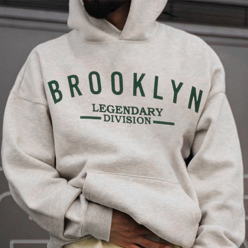 Brooklyn Legendary Division Men's Fashion Fleeced Hoodie 320g