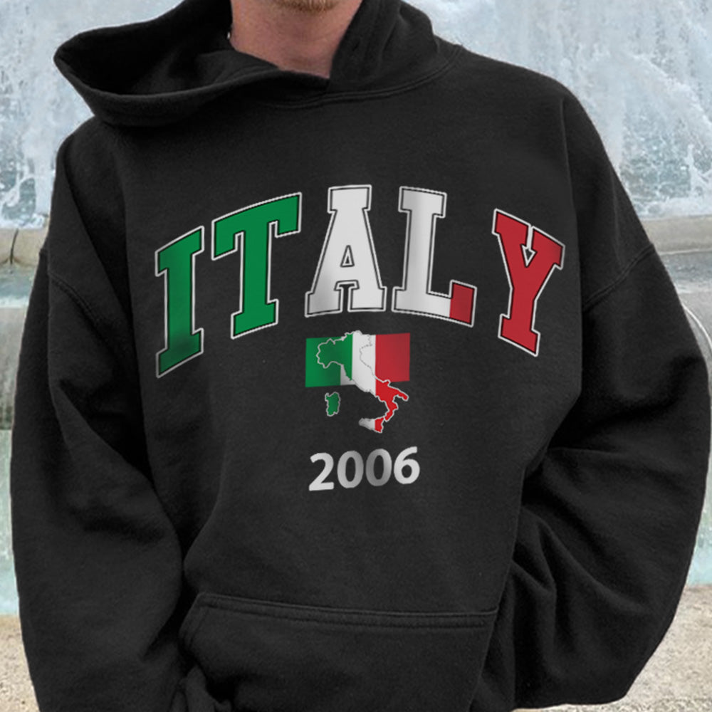 Italy 2006 World Cup Champions Men's Fashion Hoodie 320g
