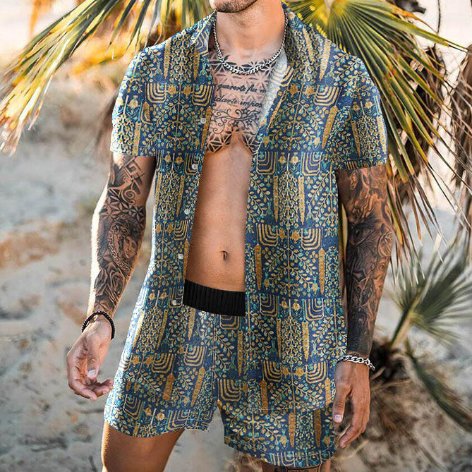 Ethnic Wind Vacation Casual Suit