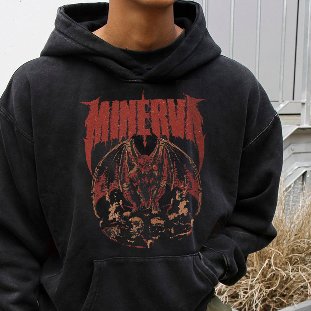 Skull Graphic Print Casual Men's Hoodie Sweatshirt