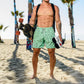 Abstract Face Print Casual Beach Vacation Men's Shorts