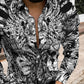 Personality Trend Pattern Casual Beach Vacation Long Sleeve Shirt