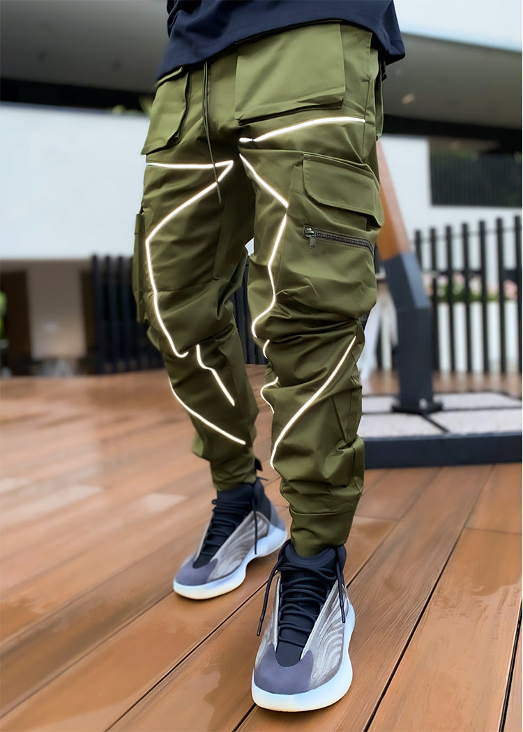 Men's Reflective Fashion Cargo Pants