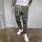 Statement Casual Pocket Lace-Up Panel Sports Cargo Pants Trousers