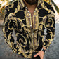 Personality Trend Digital Printing Casual Beach Vacation Long Sleeve Shirt