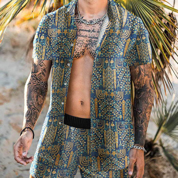 Ethnic Wind Vacation Casual Suit
