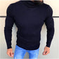 Men's Cozy Solid Color Turtleneck Sweater Knitwear
