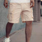 Solid Color Shorts Trend Multi Pocket Men's Cargo Pants