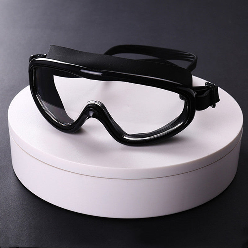 Anti-fog And Waterproof Large Frame Transparent Swimming Goggles