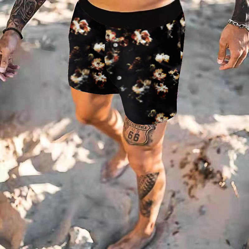 Casual Print Resort Style Shorts