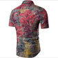 Men's lapel Print Two-piece Suit