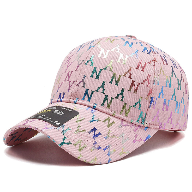 Street letter gradient trend personality casual baseball cap