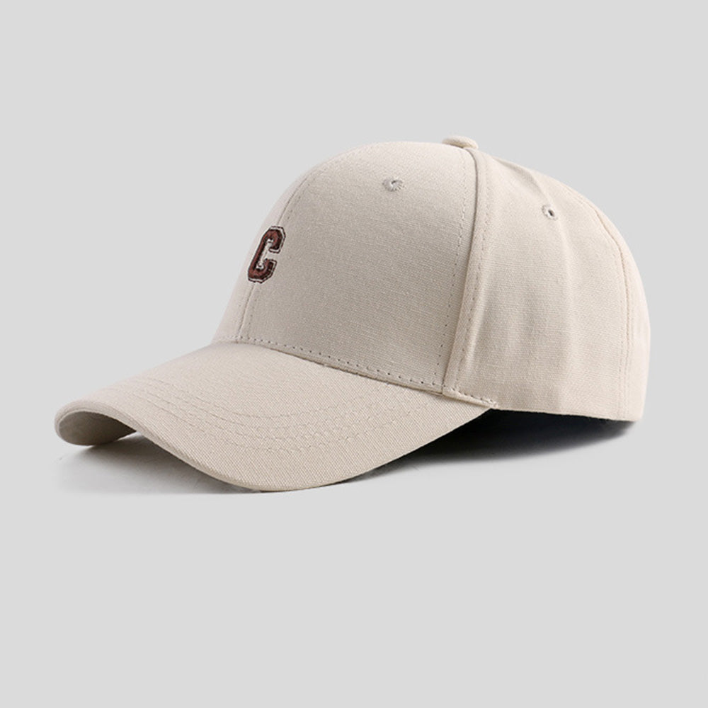 C Letter Embroidered Street Personality Adjustable Baseball Cap