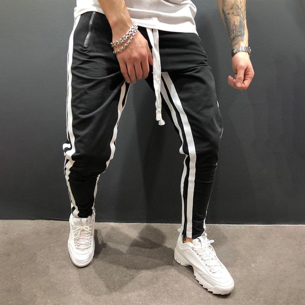 Fitness Panel Zip-up Athleisure Trousers