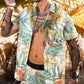Botanical Print Casual Vacation Two-piece Set