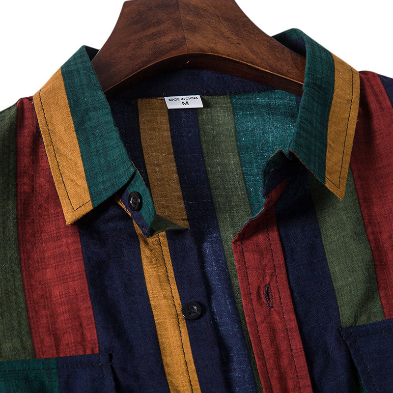 Long-sleeved Casual Printed Shirt
