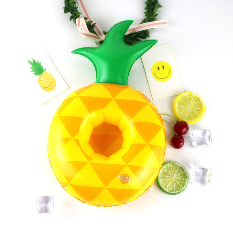 Pineapple Cup Holder Inflatable Water Coaster Floating Drink Cup Holder