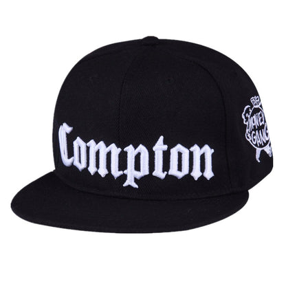 Compton Snapback Letter Embroidered Street Style Casual Cap