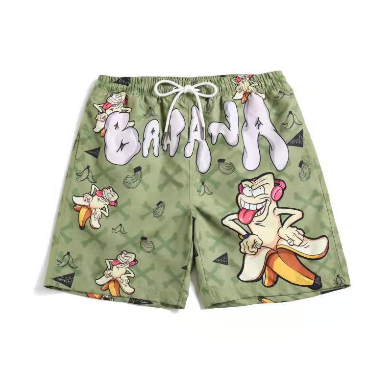 Men's beach pants loose casual cartoon printed shorts