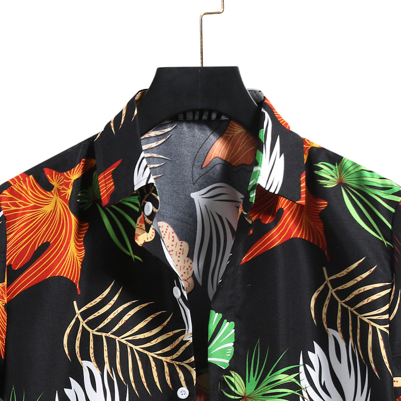 Hawaii Beach Floral Short-sleeved Shirt