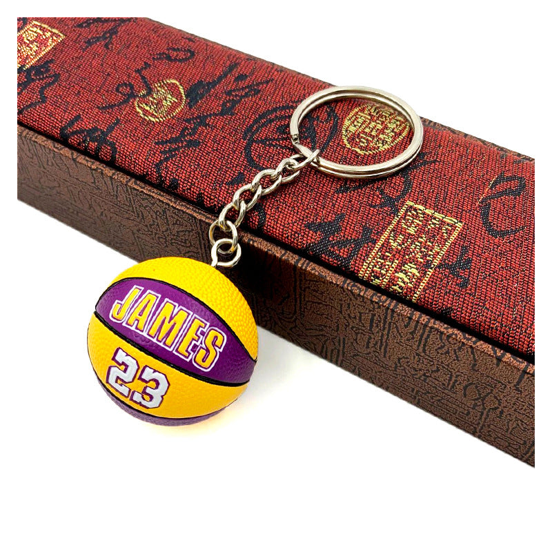 Ornament Handicraft Basketball Keychain