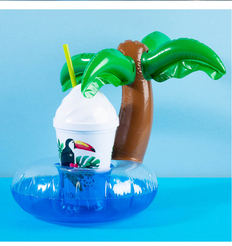 Coconut Cup Holder Inflatable Water Coaster Floating Drink Cup Holder Cup Holder