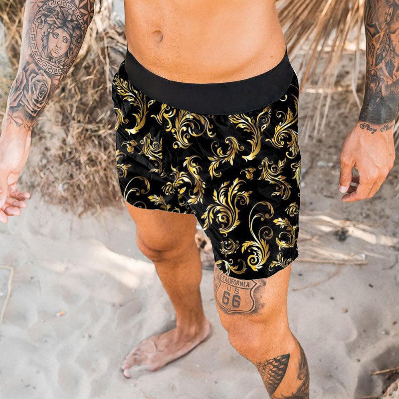 Casual Print Resort Style Shorts