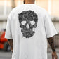 Skull Graphic Cat Print Men's T-Shirt