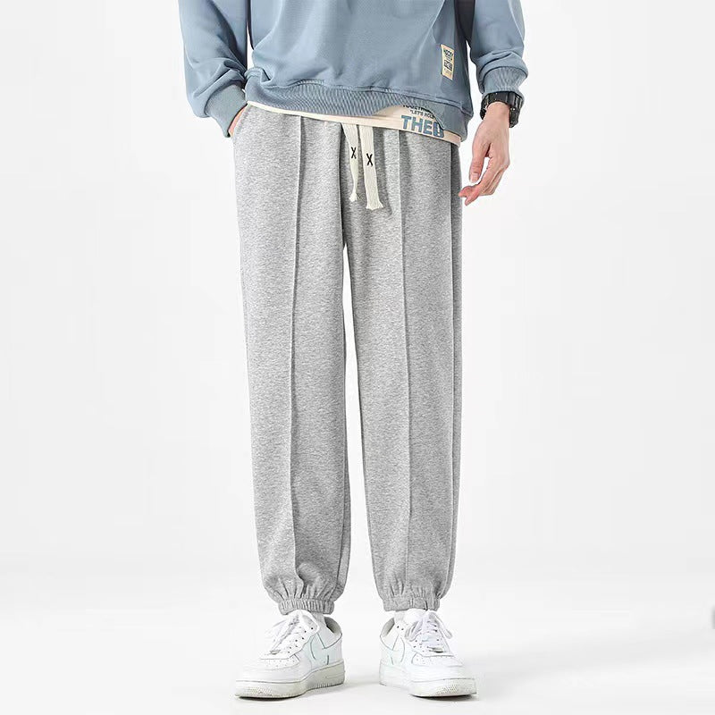 Men's Casual Pure Color Drawstring Sweatpants