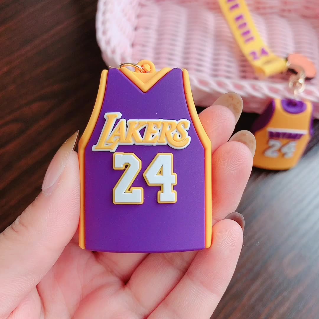 Jersey Keychain Basketball Ornament Doll Pendant