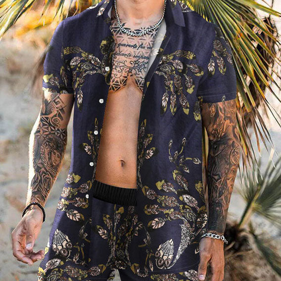 Ethnic Wind Vacation Casual Beach Suit