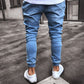 Casual Patch Denim Pants