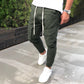 Statement Casual Pocket Lace-Up Panel Sports Cargo Pants Trousers