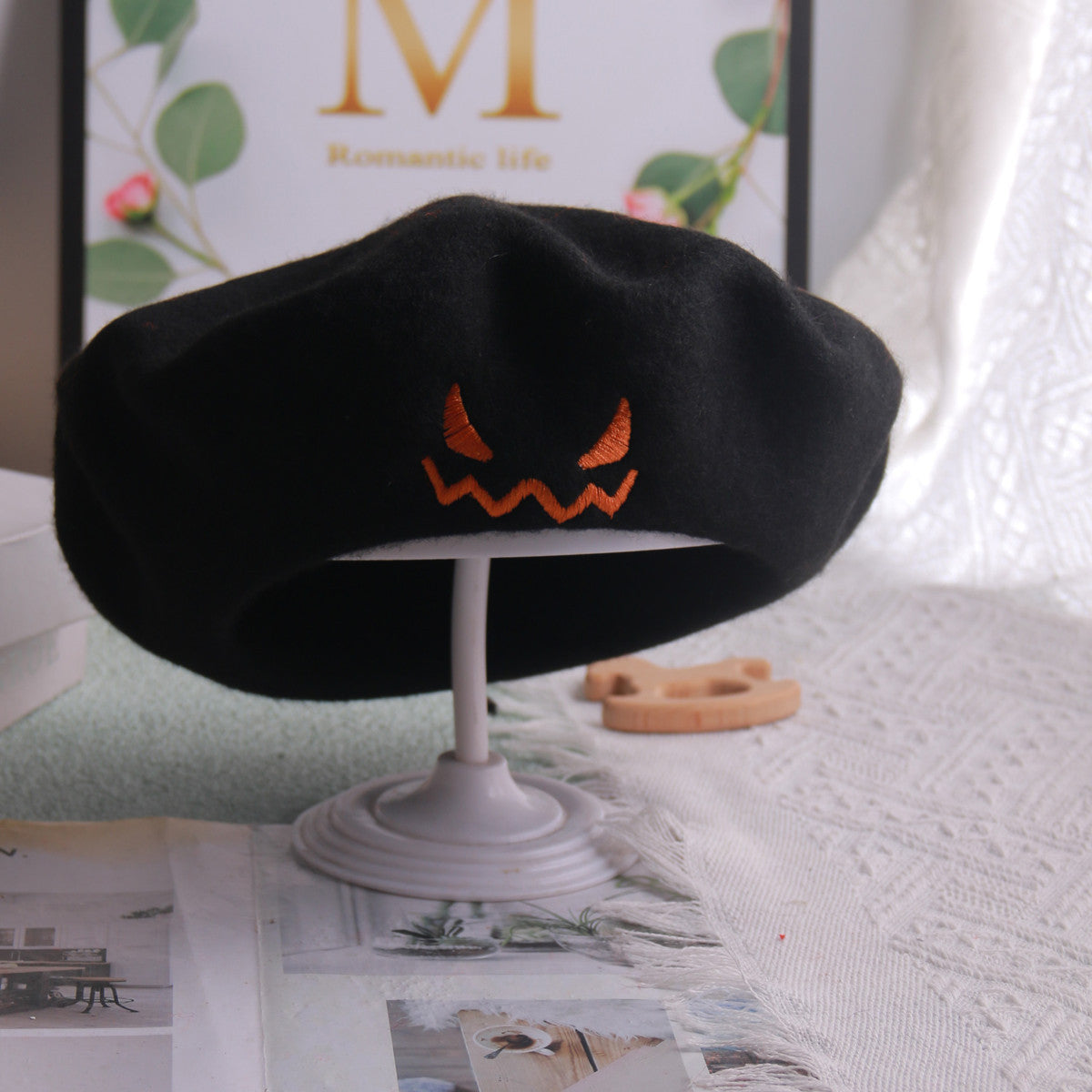 Halloween Pumpkin Beret