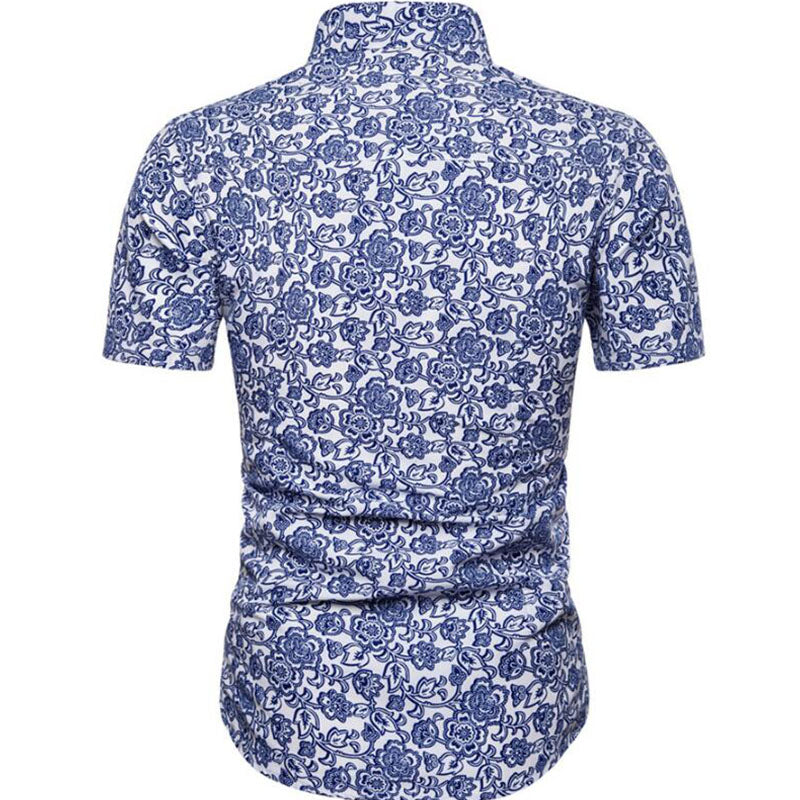 Men's lapel Print Two-piece Suit