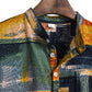 Cotton And Linen Printed Pocket Button-down Shirt