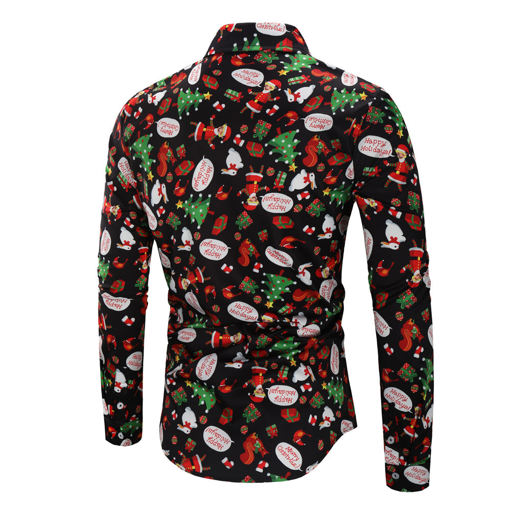 Christmas Party Men's Long Sleeve Shirts