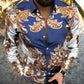 Beach Vacation Unique Trend Personality Digital Printing Fashion Vacation Long Sleeve Shirt