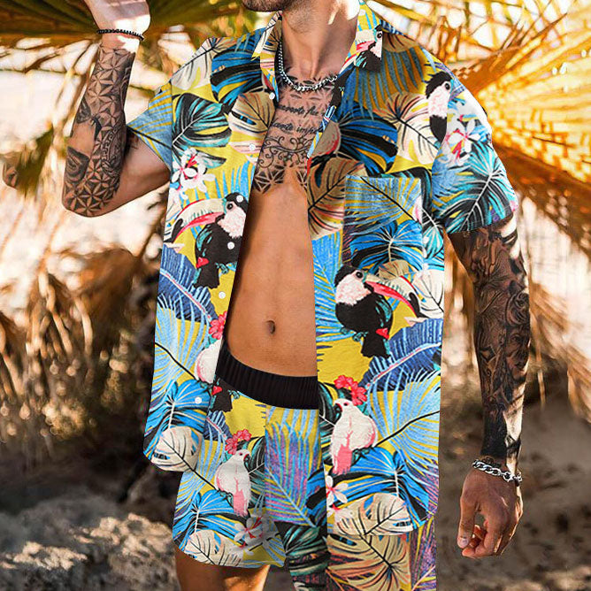 Tropical Print Hawaiian Fashion Vacation Set