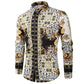 Men's Luxury Vintage Button Down Long Sleeve Shirts